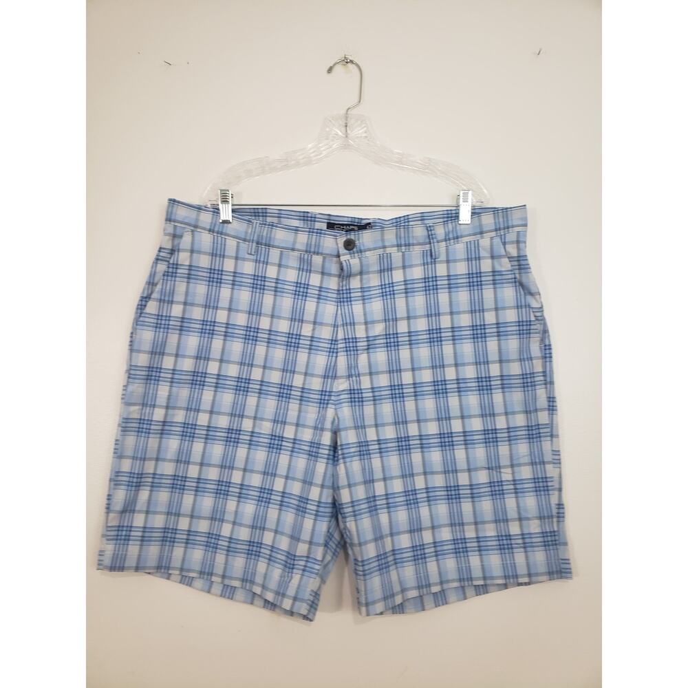 Y2K Chaps Golf 78 Mens Short Size 42 Stretch Pants Plaid Performance Vacation